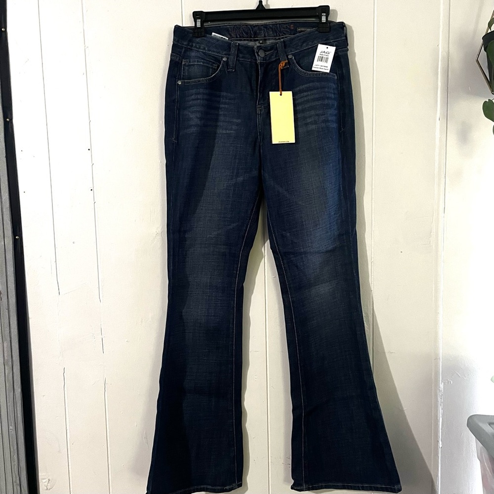 JAG JEANS Kate Flare Mid Rise Jeans Forever Blue Color Women’s Size 8 New